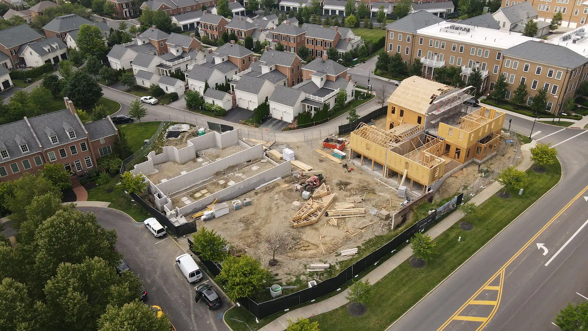 Richmond Square Grand Residences construction site, July 15, 2025