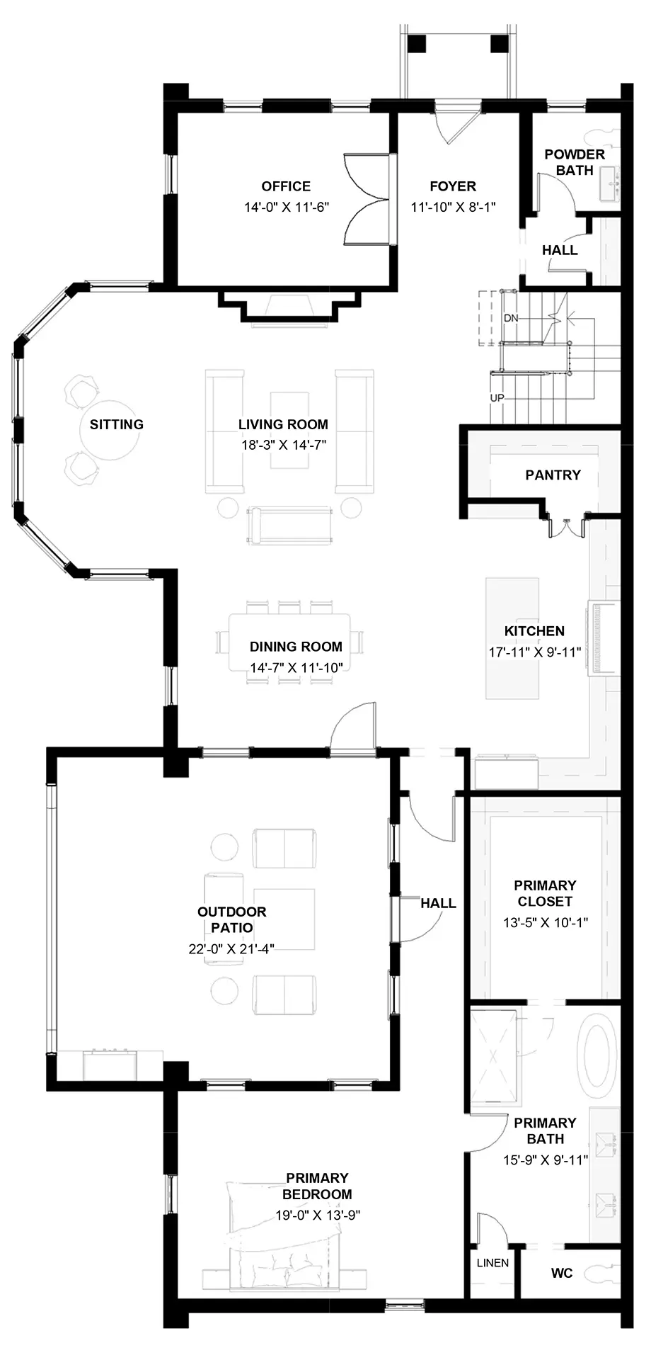 105 Keswick — First Floor floor plan