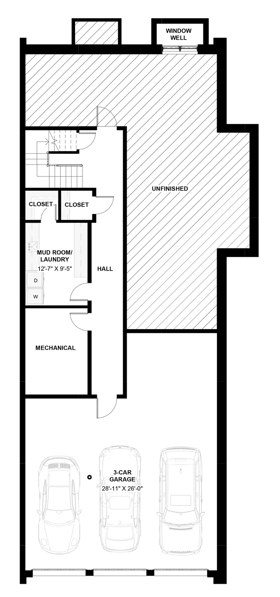 115 Keswick — Basement floor plan