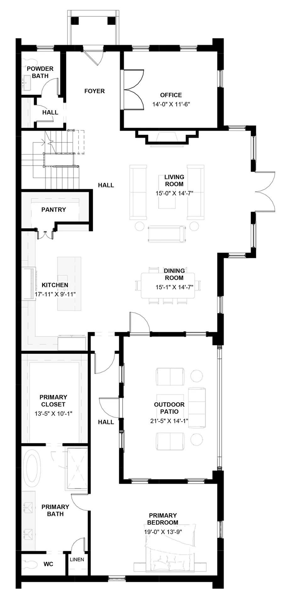 115 Keswick — First Floor floor plan