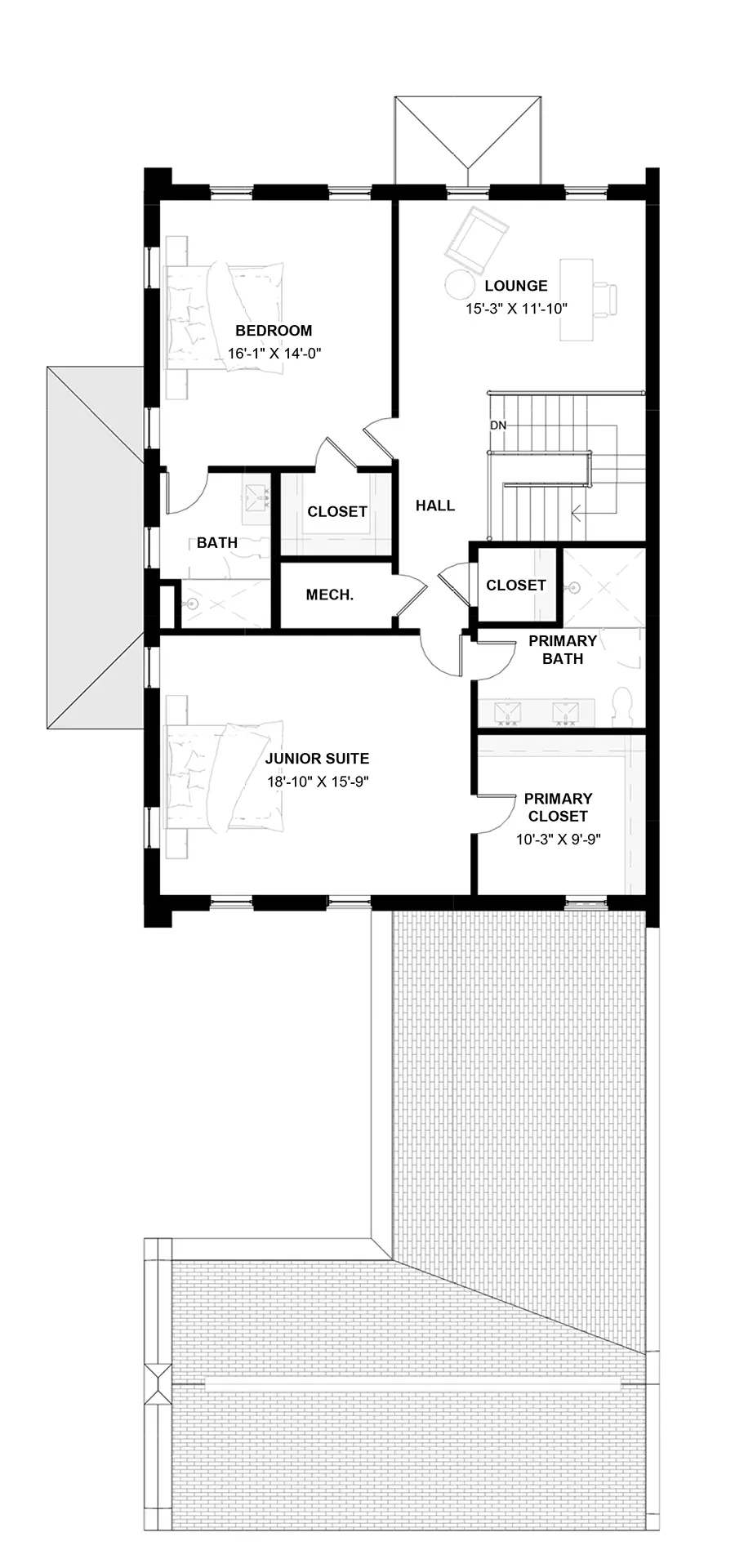 15 Richmond Square — Second Floor floor plan