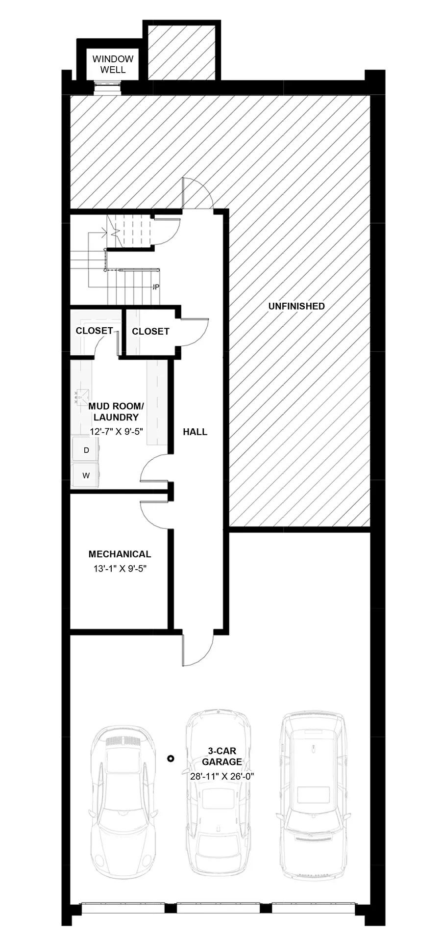 16 Richmond Square — Basement floor plan